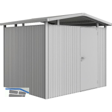 BIOHORT Ger�tehaus Panorama P3 silber-metallic 1-t�rig