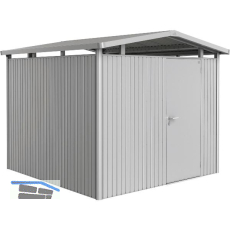 BIOHORT Ger�tehaus Panorama P4 silber-metallic 1-t�rig
