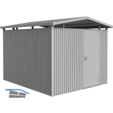 BIOHORT Ger�tehaus Panorama P5 silber-metallic 1-t�rig