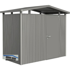 BIOHORT Ger�tehaus Panorama P1 quarzgrau-metallic 1-t�rig