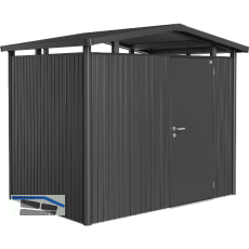 BIOHORT Ger�tehaus Panorama P2 dunkelgrau-metallic 1-t�rig