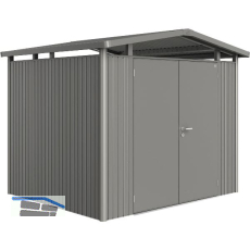 BIOHORT Ger�tehaus Panorama P3 quarzgrau-metallic 2-t�rig