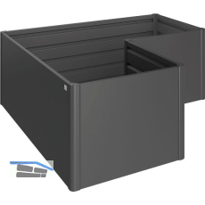 BIOHORT Hochbeet L dunkelgrau-metallic