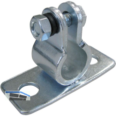 D�RNER + HELMER Guss-Auflageb�ckchen f�r Welle 20 mm Platte 80x34 mm verzinkt