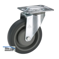 D�RNER + HELMER Lenkrolle TPE Kunststoff-Felge 80 mm 140 kg