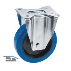 D�RNER + HELMER Bockrolle Elastik blau Platte 100 mm 150 kg