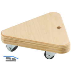 D�RNER + HELMER Dreiecksroller mit Multiplexplatte 135 x 135 x 135 mm 100 kg