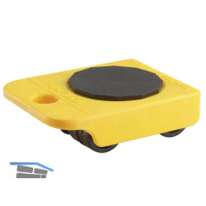 D�RNER + HELMER M�belroller m. Kunststoffr�der u. Drehteller 105x75x35mm 150kg