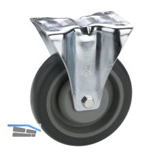 D�RNER + HELMER Bockrolle TPE Kunststoff-Felge 80 mm 140 kg