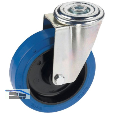 D�RNER + HELMER Lenkrolle Elastik blau R�ckenloch 100 mm 150 kg