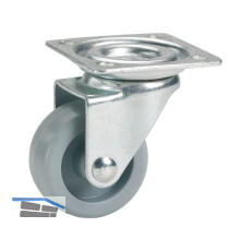 D�RNER + HELMER Lenkrolle Kunststoff-Rad grau 36 mm 35 kg