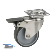 D�RNER + HELMER Lenkrolle TPE Feststeller 50 mm 40 kg