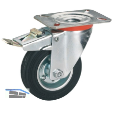 D�RNER + HELMER Lenkrolle Vollgummi Stahlfelge 250 mm 275 kg Feststeller