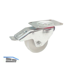 D�RNER + HELMER Lenkrolle Polyamid-Rad 100 mm 200 kg Feststeller