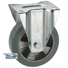 D�RNER + HELMER Bockrolle Elastik Alufelge 125 mm 180 kg