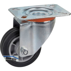 D�RNER + HELMER Lenkrolle TPE PP-Felge 80 mm 50 kg