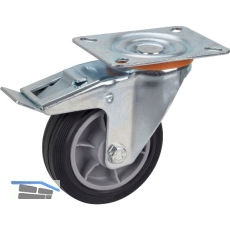 D�RNER + HELMER Lenkrolle TPE PP-Felge Feststeller 100 mm 70 kg