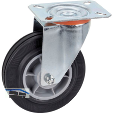 D�RNER + HELMER Lenkrolle TPE PP-Felge 125 mm 100 kg