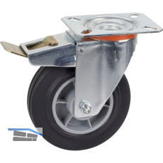 D�RNER + HELMER Lenkrolle TPE PP-Felge Feststeller 125 mm 100 kg