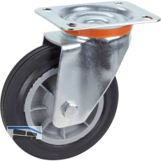 D�RNER + HELMER Lenkrolle TPE PP-Felge 160 mm 150 kg