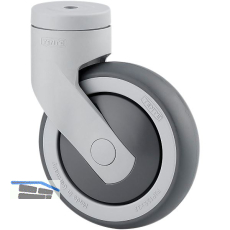 TENTE Lenkrolle Kunststoff R�ckenloch Anschraubloch 125 mm 100 kg