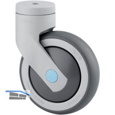 TENTE Lenkrolle TPE Kunststoff 100 mm 100 kg