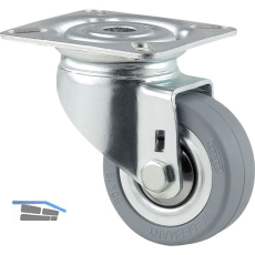 TENTE Lenkrolle Agila 2470 DIK Platte 50 mm 40 kg