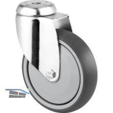 TENTE Lenkrolle TPR/Stahlblech 125 mm 100 kg R�ckenloch