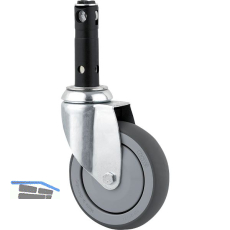 TENTE Lenkrolle TPR/Stahlblech Zapfen 150 mm 100 kg