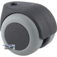 TENTE Lenkrolle TPR/Polypropylen Schn�pperloch Radbremse 50 mm