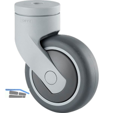 TENTE Lenkrolle TPR/Kunststoff Fadenschutz Schn�pperloch 50 mm 75 kg