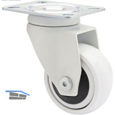 WAGNER Lenkrolle Kunstoff-Rad wei� 50 mm 50 kg