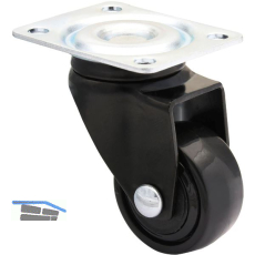 WAGNER Lenkrolle Kunstoff-Rad schwarz 25 mm 12 kg