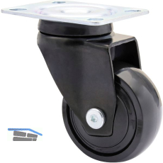 WAGNER Lenkrolle Kunstoff-Rad schwarz 50 mm 50 kg
