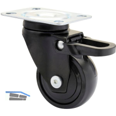 WAGNER Lenkrolle Kunstoff-Rad schwarz 50 mm 50 kg Feststeller