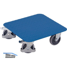 Kistenroller mit Riffelblech-Ladefl�che 500 x 500 mm Tragkraft 400 kg