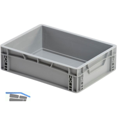 Eurokasten in grau geschlossen 400 x 300 x 120 mm