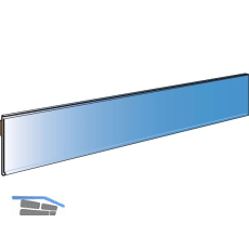 Preisschiene mit Klebeband wei� L1250/H39