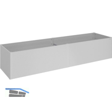 BIOHORT HochBeet Gr. 4x1 silber-metallic