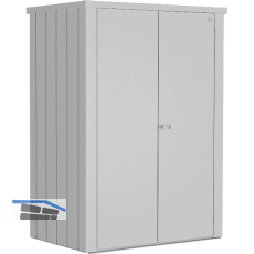 BIOHORT Terrassenschrank Romeo M High silber-metallic