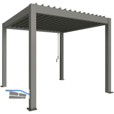 BIOHORT Pergola Gr. 3 x 3 quarzgrau