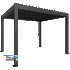 BIOHORT Pergola Gr. 3 x 3,5 dunkelgrau