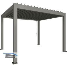BIOHORT Pergola Gr. 3,5 x 3 quarzgrau
