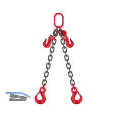Kettengeh�nge 2-Strang k�rzbar L�nge 2 m Tragkraft 7500 kg inkl. Pr�fzeugnis