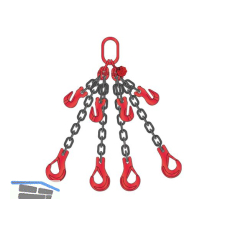 Kettengeh�nge 4-Strang k�rzbar L�nge 2 m Tragkraft 6700 kg inkl. Pr�fzeugnis