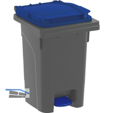 M�lltonne 60 Liter Kunststoff grau/blau Urban Pro