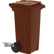 M�lltonne 120 Liter Kunststoff braun Urban