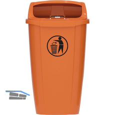 Papierkorb Optima 50 Liter orange