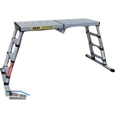 JUST Alu-Telesteps-Arbeitsplattform mit 3 Sprossen