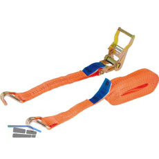 Zurrgurt 2-teilig mit Ratsche und Spitzhaken 2000 kg 6 m